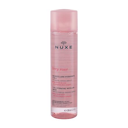 NUXE Very Rose 3-In-1 Hydrating hydratační čisticí a odličovací micelární voda 200 ml pro ženy