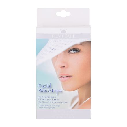 Revitale Wax Strips Facial depilační pásky na obličej pro normální a citlivou pleť 12 ks