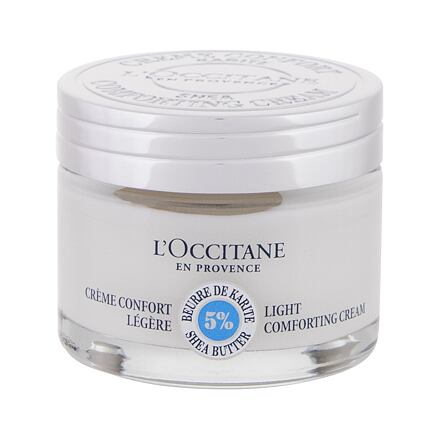 L'Occitane Shea Butter Light Comforting Cream jemný pleťový krém 50 ml pro ženy