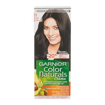 Garnier Color Naturals Créme permanentní zářivá barva na vlasy 40 ml odstín 3 Natural Dark Brown pro ženy