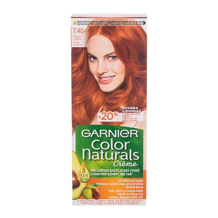 Garnier Color Naturals Créme permanentní zářivá barva na vlasy 40 ml odstín 7,40+ Copper Passion pro ženy