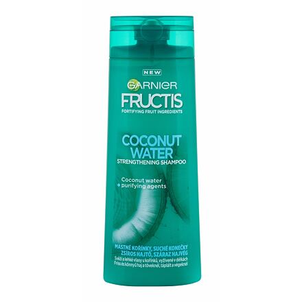 Garnier Fructis Coconut Water posilující šampon pro mastné vlasy 250 ml pro ženy