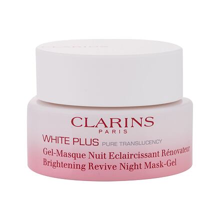 Clarins White Plus Brightening Revive Night Mask-Gel rozjasňující noční pleťová maska 50 ml pro ženy