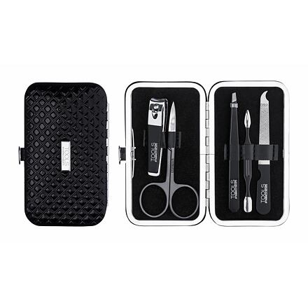 Gabriella Salvete TOOLS Manicure Kit odstín Black : pilník na nehty + nůžky + pinzeta + kleštičky + pomůcka na zatlačení nehtové kůžičky