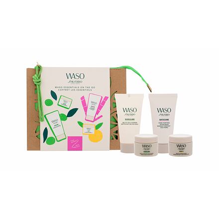 Shiseido Waso Essentials On The Go : pleťový krém Waso Shikulime 15 ml + čisticí pleťový gel Waso Shikulime 30 ml + noční pleťová maska Waso Yuzu-C 15 ml + exfoliační maska Waso Satocane 30 ml + kosmetická taštička pro ženy