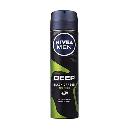 Nivea Men Deep Black Carbon Amazonia 48H deospray antiperspirant 150 ml pro muže