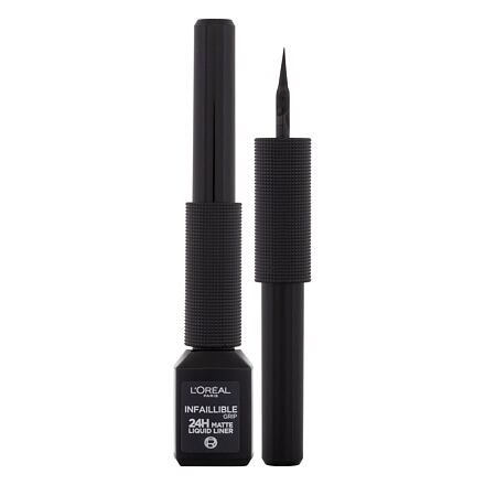 L'Oréal Paris Infaillible Grip 24H Matte Liquid Liner matná tekutá oční linka 3 ml odstín 01 black