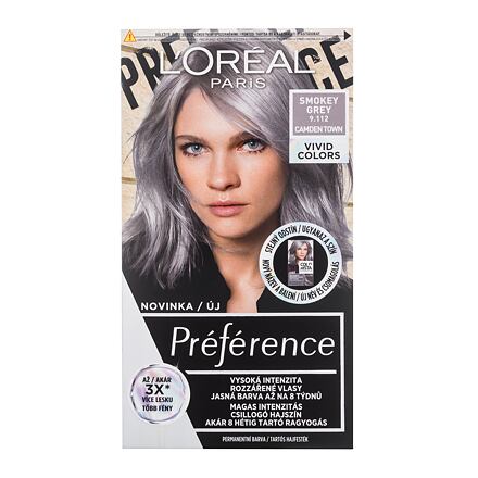 L'Oréal Paris Préférence Vivid Colors barva na vlasy na barvené vlasy na všechny typy vlasů 60 ml odstín 9.112 Smokey Grey pro ženy