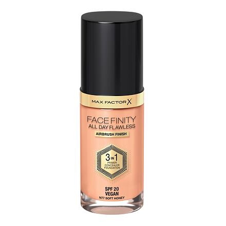 Max Factor Facefinity All Day Flawless SPF20 tekutý make-up s uv ochranou 30 ml odstín N77 Soft Honey