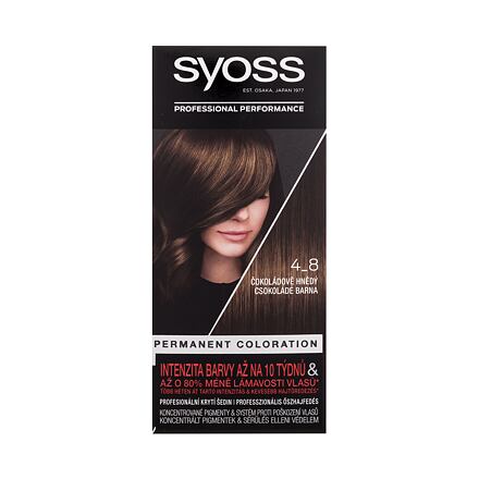 Syoss Permanent Coloration permanentní barva na vlasy 50 ml odstín 4-8 Chocolate Brown pro ženy