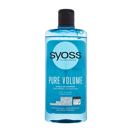 Syoss Pure Volume micelární šampon pro slabé vlasy bez objemu 440 ml pro ženy
