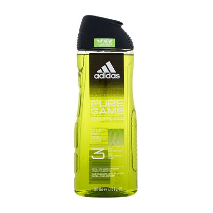 Adidas Pure Game Shower Gel 3-In-1 New Cleaner Formula sprchový gel 400 ml pro muže