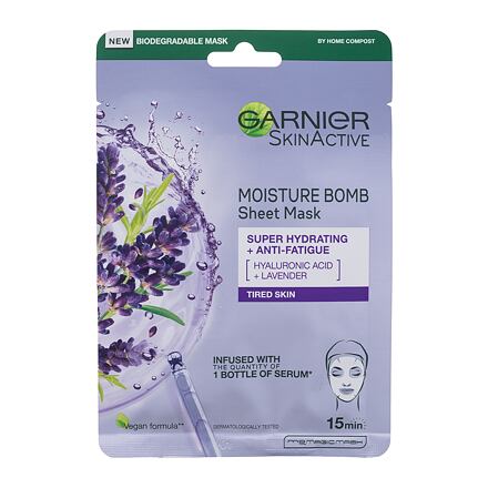 Garnier SkinActive Moisture Bomb Super Hydrating + Anti-Fatigue hydratační a rozjasňující maska pro unavenou pleť pro ženy