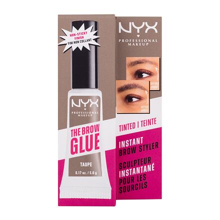 NYX Professional Makeup The Brow Glue Instant Brow Styler tónovací gel na obočí s extrémní fixací 5 g odstín 02 Taupe