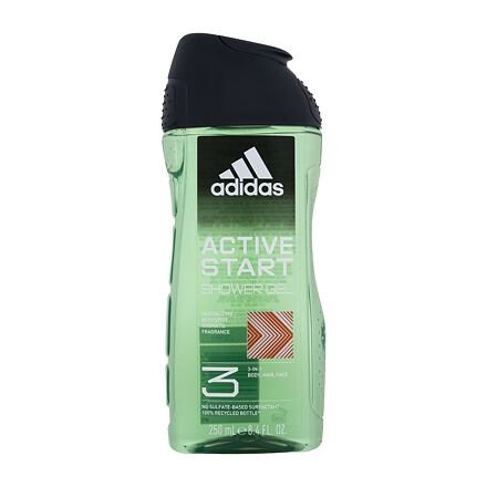 Adidas Active Start Shower Gel 3-In-1 sprchový gel 250 ml pro muže