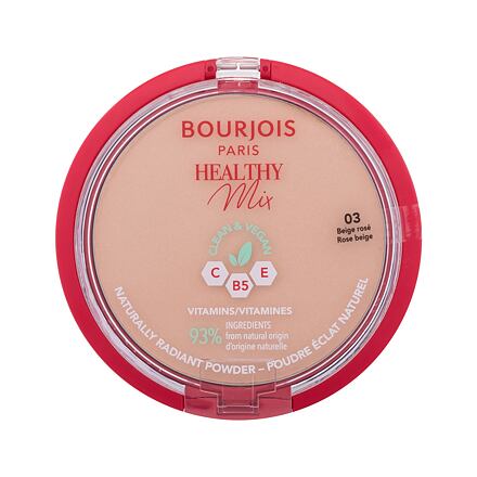 BOURJOIS Paris Healthy Mix Clean & Vegan Naturally Radiant Powder rozjasňující pudr 10 g 03 Rose Beige