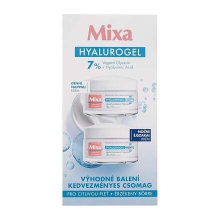 Mixa Hyalurogel : denní pleťový krém Hyalurogel Light 50 ml + noční pleťový krém Hyalurogel Night 50 ml pro ženy