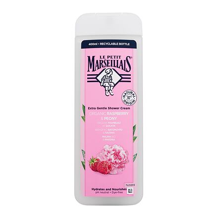 Le Petit Marseillais Extra Gentle Shower Cream Organic Raspberry & Peony hydratační a vyživující sprchový krém 400 ml unisex