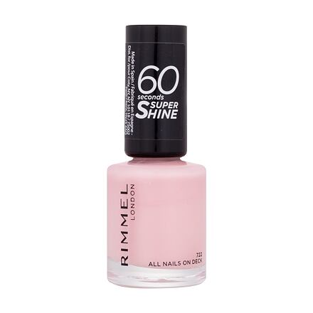 Rimmel London 60 Seconds Super Shine rychleschnoucí lak na nehty 8 ml odstín 722 All Nails On Deck