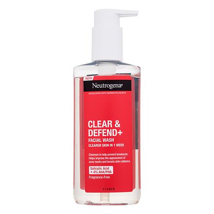 Neutrogena Clear & Defend+ Facial Wash čisticí gel proti akné 200 ml unisex