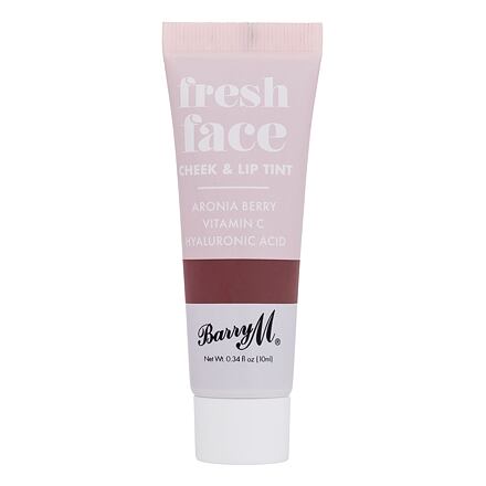 Barry M Fresh Face Cheek & Lip Tint hydratační a rozjasňující tvářenka a rtěnka 2v1 10 ml odstín Deep Rose