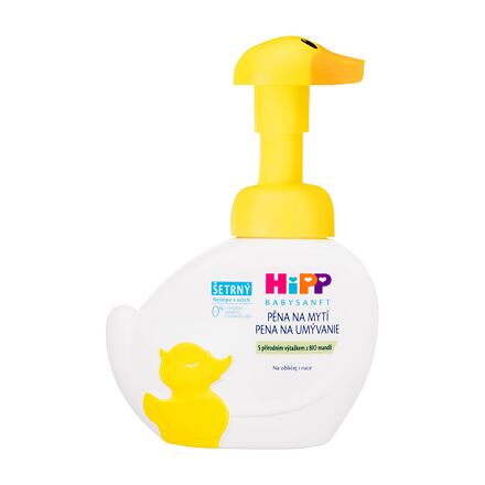 Hipp Babysanft Washing Foam jemná krémová mycí pěna na obličej a ruce 250 ml pro děti