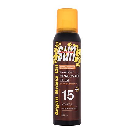Vivaco Sun Argan Bronz Oil Spray SPF15 suchý opalovací olej ve spreji 150 ml
