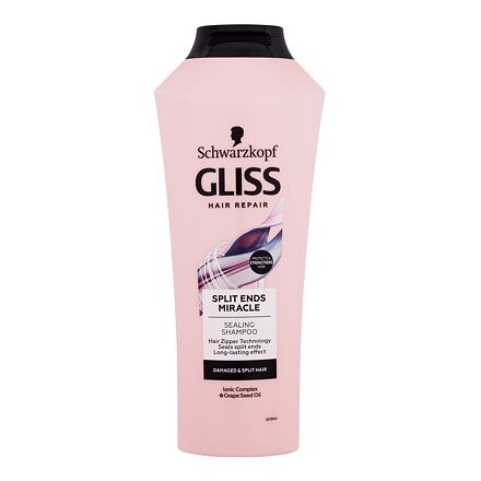 Schwarzkopf Gliss Split Ends Miracle Sealing Shampoo šampon pro poškozené vlasy s roztřepenými konečky 400 ml pro ženy