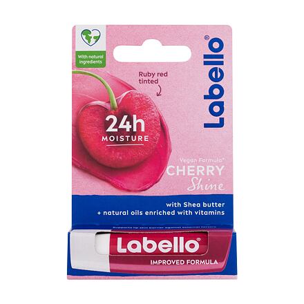 Labello Cherry Shine 24h Moisture Lip Balm hydratační balzám na rty s jemným zbarvením 4.8 g