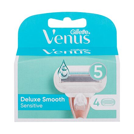 Gillette Venus Deluxe Smooth Sensitive náhradní břit 4 ks pro ženy