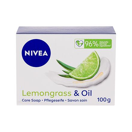 Nivea Lemongrass & Oil krémové tuhé mýdlo s vůní citronové trávy 100 g unisex