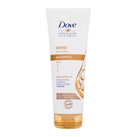 Dove Advanced Hair Series Shine Revived šampon pro zvýšení lesku suchých vlasů 250 ml pro ženy