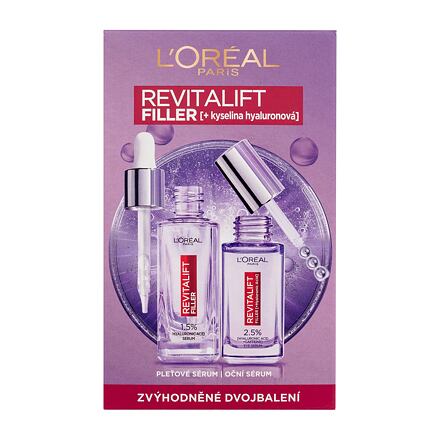 L'Oréal Paris Revitalift Filler HA : pleťové sérum Revitalift Filler HA 1,5% 30 ml + oční sérum Revitalift Filler HA 2,5% 20 ml pro ženy
