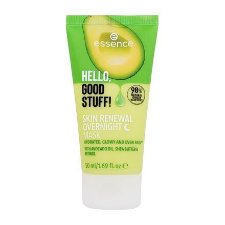 Essence Hello, Good Stuff! Skin Renewal Overnight Mask hydratační a obnovující noční pleťová maska 50 ml pro ženy