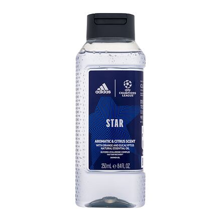 Adidas UEFA Champions League Star osvěžující sprchový gel s vůní pomeranče a eukalyptu 250 ml pro muže