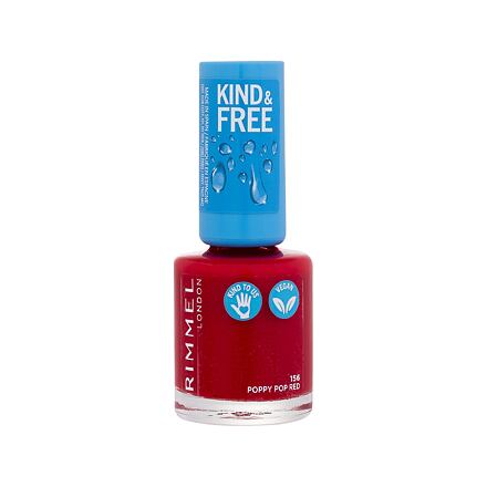 Rimmel London Kind & Free lak na nehty 8 ml odstín 156 Poppy Pop Red