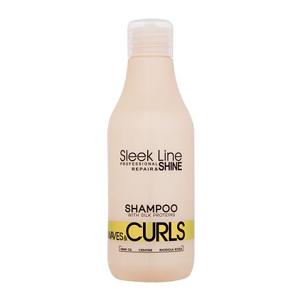 Stapiz Sleek Line Waves & Curls Shampoo čisticí a hloubkově hydratační šampon pro kudrnaté a vlnité vlasy 300 ml pro ženy