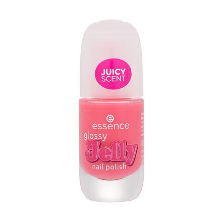 Essence Glossy Jelly lak na nehty s ovocnou vůní 8 ml odstín 04 Bonbon Babe