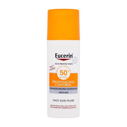 Eucerin Sun Protection Photoaging Control Face Sun Fluid SPF50+ opalovací emulze na obličej proti vráskám 50 ml pro ženy