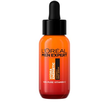 L'Oréal Paris Men Expert Hydra Energetic Vitamin C Shot Serum rozjasňující a vyhlazující pleťové sérum 30 ml pro muže
