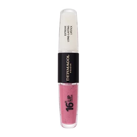 Dermacol 16H Lip Colour Extreme Long-Lasting Lipstick dlouhotrvající rtěnka a lesk na rty 2v1 8 ml odstín 39