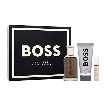 HUGO BOSS Boss Bottled dárková sada parfémovaná voda 100 ml + parfémovaná voda 10 ml + sprchový gel 100 ml pre mužov