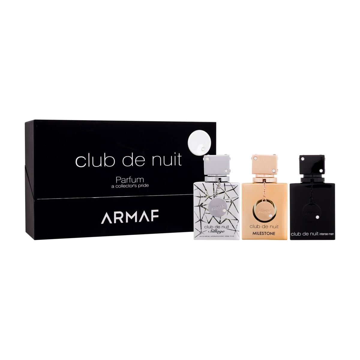 Armaf Club de Nuit A Collector's Pride dárková sada parfém Club de Nuit Sillage 30 ml + parfém Club de Nuit Intense Man 30 ml + parfém Club de Nuit Milestone 30 ml pre mužov