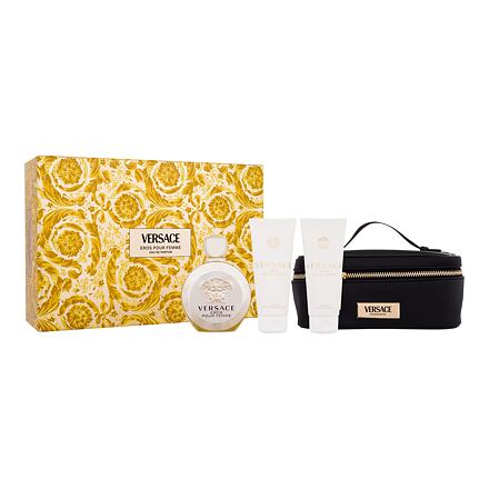 Versace Eros Pour Femme : EDP 100 ml + tělové mléko 100 ml + sprchový gel 100 ml + kosmetická taštička pro ženy