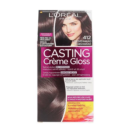 L'Oréal Paris Casting Creme Gloss barva na vlasy 48 ml odstín 412 Iced Cocoa pro ženy