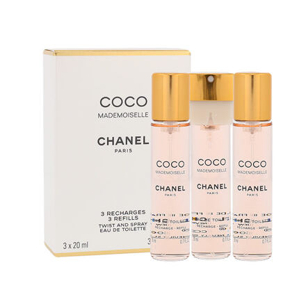 Chanel Coco Mademoiselle 3x20 ml toaletní voda náplň pro ženy