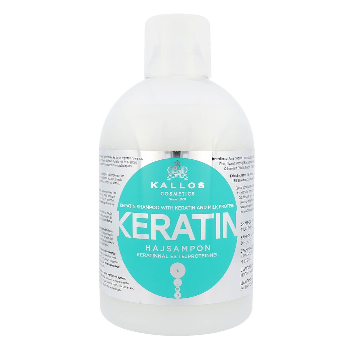 Kallos Cosmetics Keratin regenerační šampon na vlasy s keratinem 1000 ml pro ženy