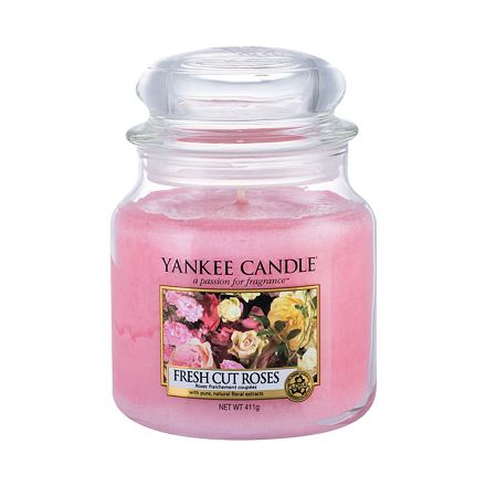 Yankee Candle Fresh Cut Roses 411 g vonná svíčka