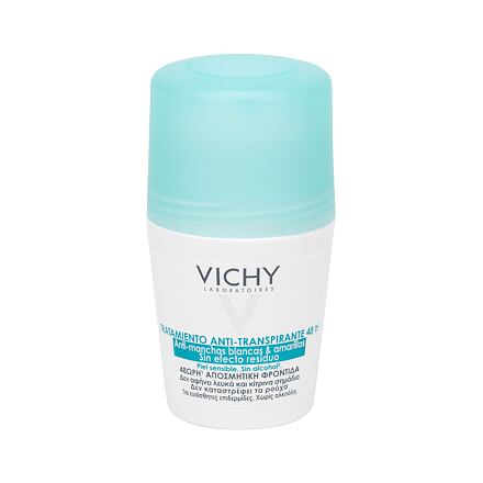 Vichy Antiperspirant No White Marks & Yellow Stains antiperspirant nezanechávající skvrny na oblečení 50 ml unisex