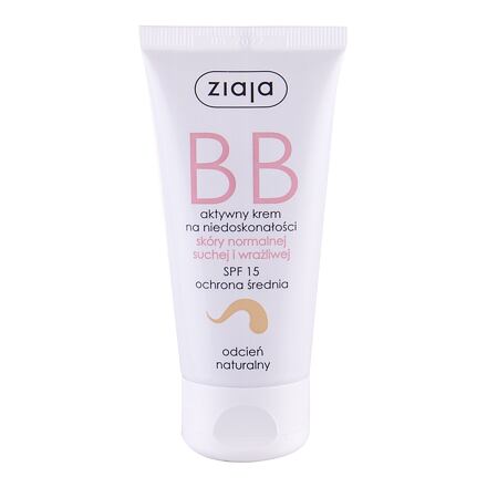 Ziaja BB Cream Normal and Dry Skin SPF15 bb krém pro normální a suchou pleť 50 ml odstín natural